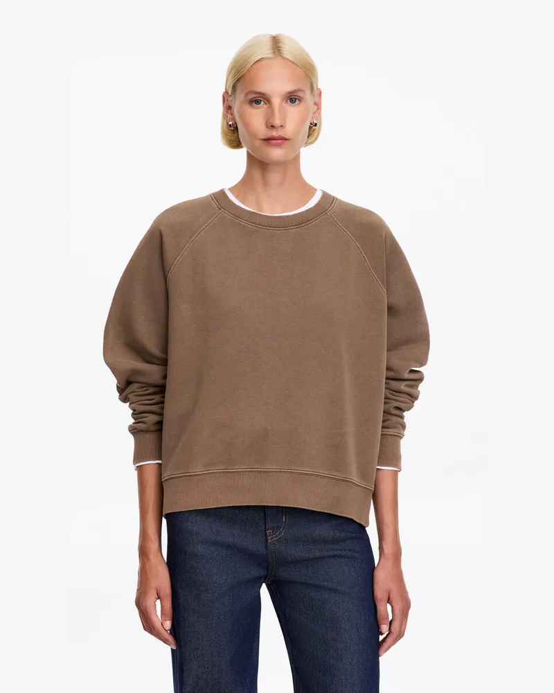 Arket Frottee-Sweatshirt -Braun Braun