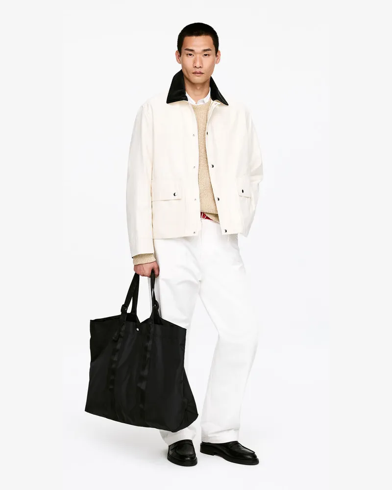 Arket Tragetasche Aus Nylon -Schwarz Schwarz