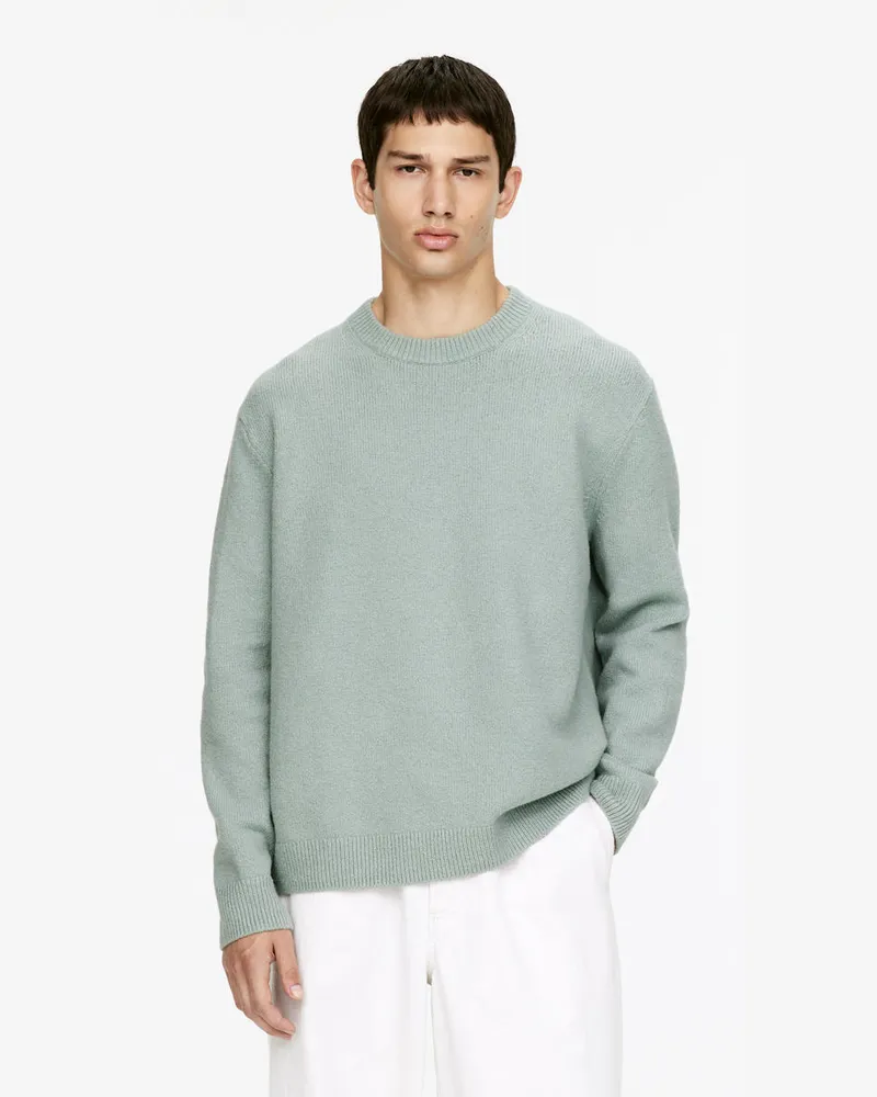 Arket Pullover Aus Baumwollmix -Türkis Türkis