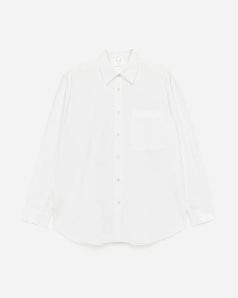 Arket Oversized-Hemd Aus Popeline -Weiß Weiß