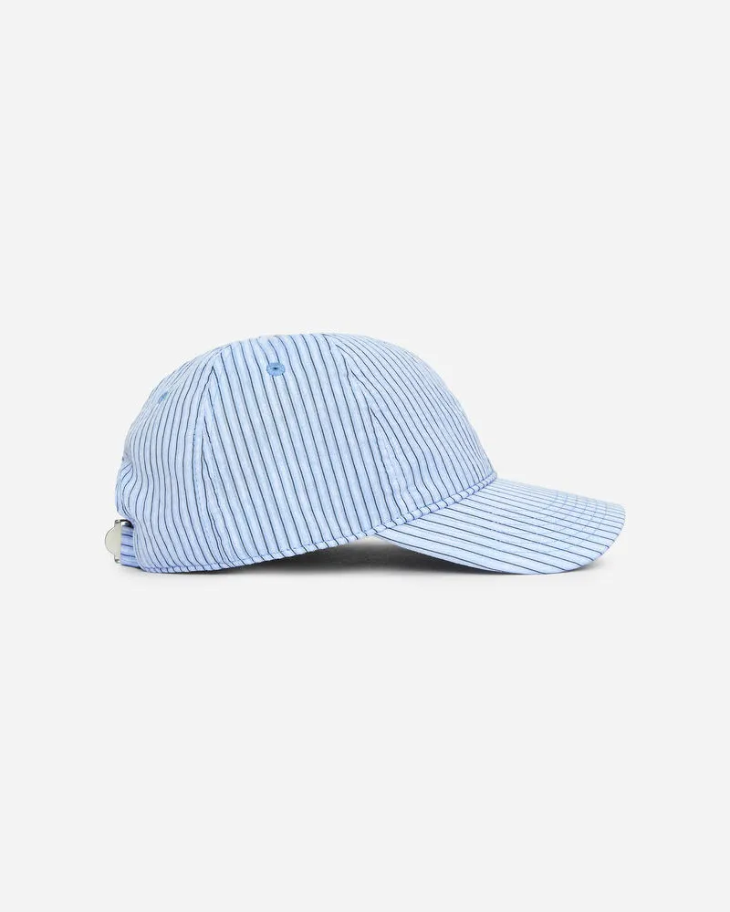 Arket Cap Aus Seersucker - Blau Hellblau