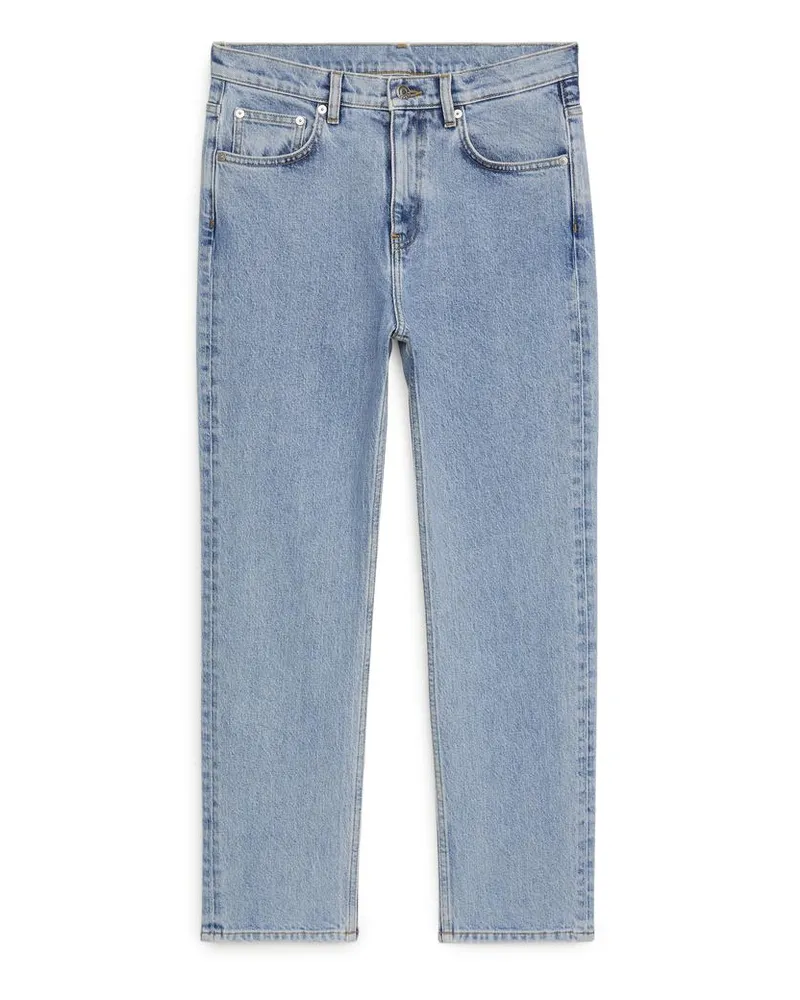 Arket Jade Cropped Slim Jeans - Blau Hellblau