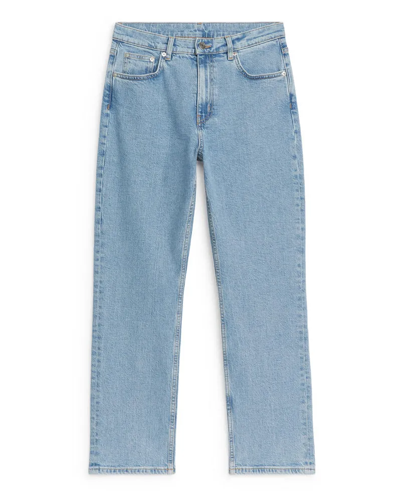 Arket Jade Cropped Slim Jeans - Blau Hellblau