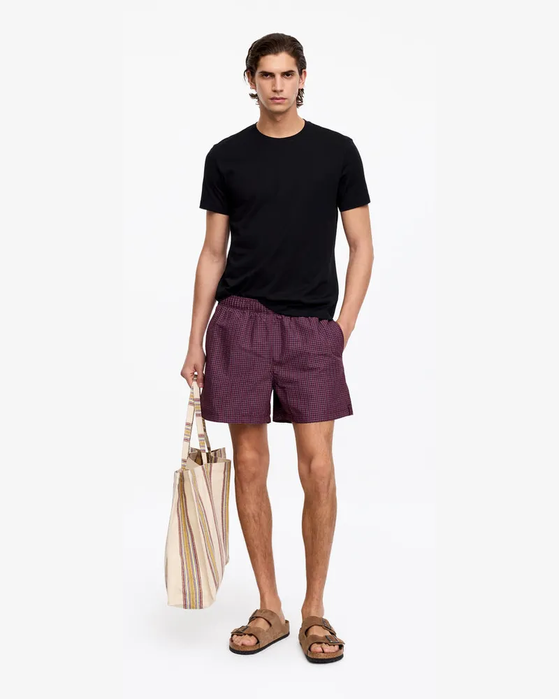 Arket Badeshorts Mit Allover-Print -Lila Lila