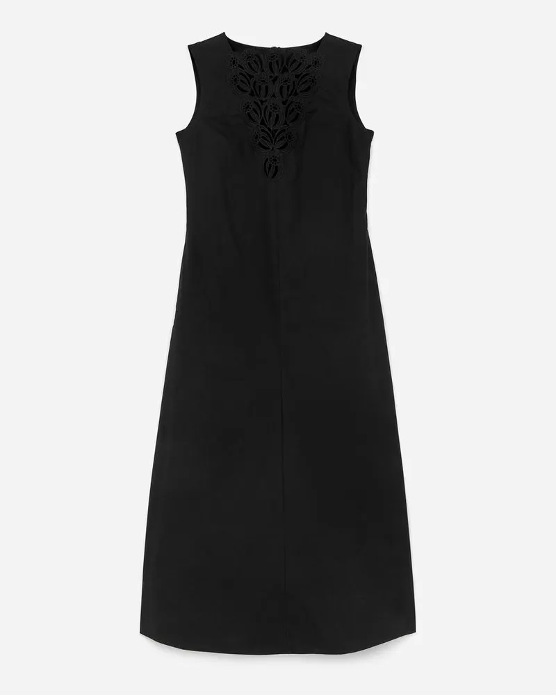 Arket Besticktes Kleid - Schwarz Schwarz
