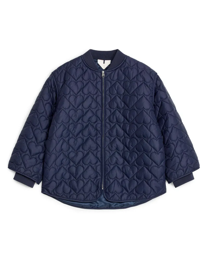 Arket Steppjacke - Blau Dunkelblau