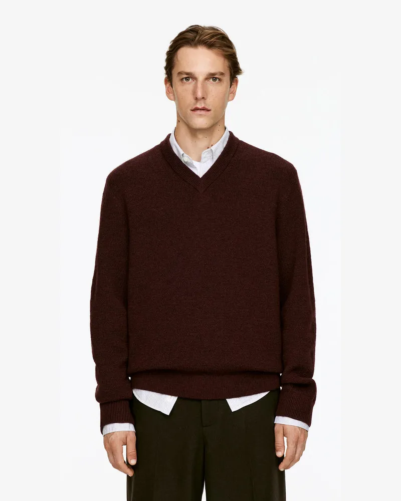 Arket Pullover Aus Wollmischung -Rot Rot