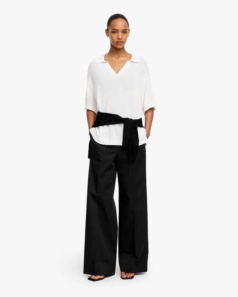 Arket High-Waist Chino Trousers -Schwarz Schwarz
