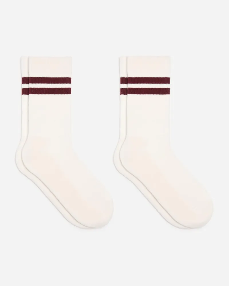 Arket Sportliche Baumwollsocken -Weiß Weiß