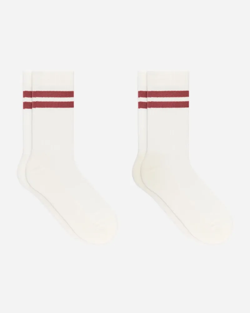 Arket Sportliche Baumwollsocken -Weiß Weiß