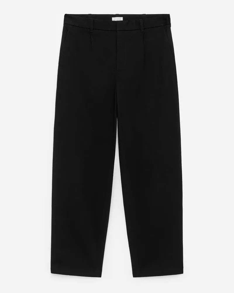 Arket Weite Hose Aus Baumwolle -Schwarz Schwarz