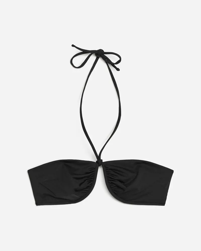 Arket Bandeau-Bikinioberteil - Schwarz Schwarz