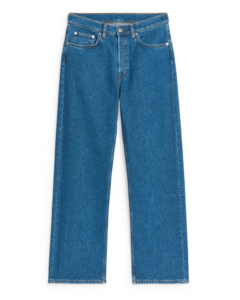 Arket Shore Boyfriend-Jeans - Blau Blau