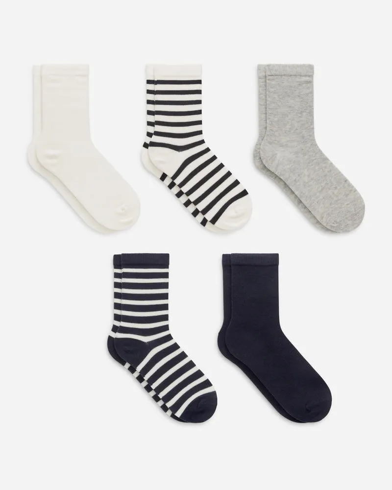Arket Baumwollsocken 5er-Pack -Beige Beige