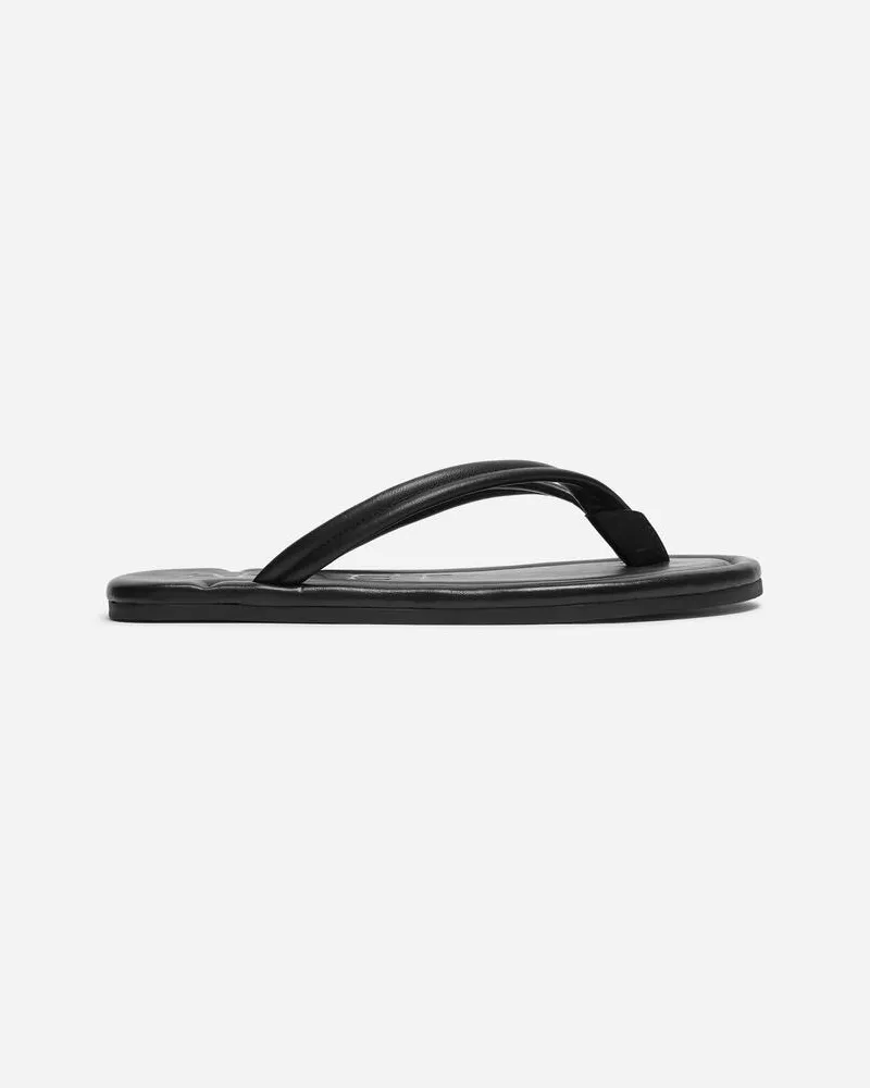 Arket Flip-Flop Aus Leder -Schwarz Schwarz