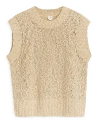 Arket Strickweste Beige