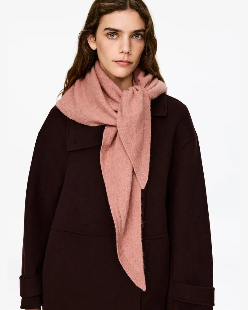 Arket Tuch Aus Alpakawolle Und Wolle -Rosa Rosa