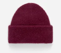 Beanie Aus Alpakawolle Und Wolle -Rot