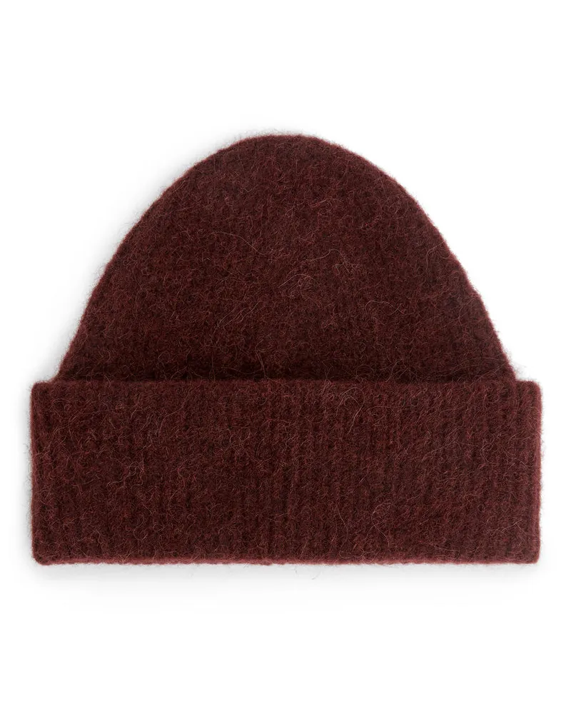 Arket Beanie Aus Alpakawolle Und Wolle -Rot Rot