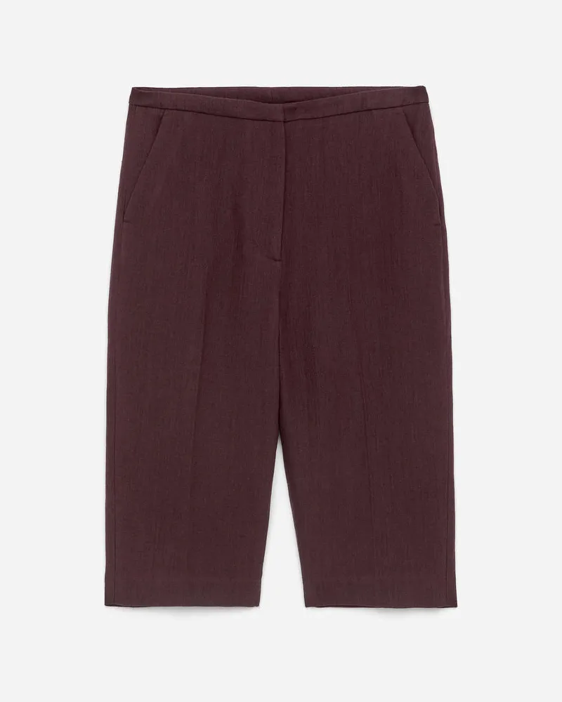 Arket Knielange Shorts - Lila Weinrot