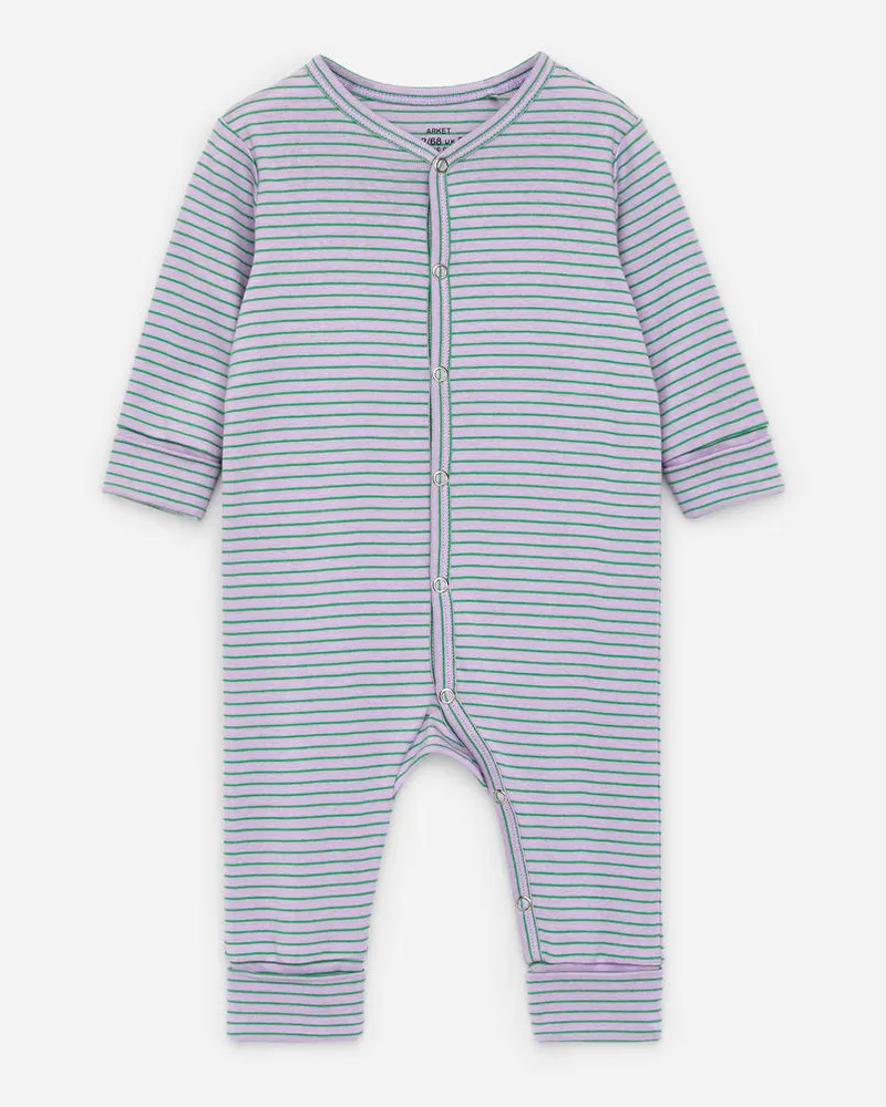 Arket Pyjama Aus Baumwolle - Grün|Lila|Mehrfarbig Lila
