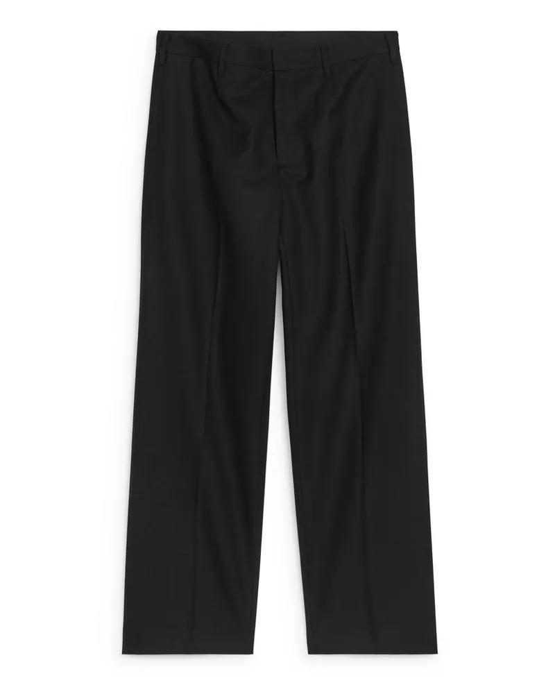 Arket Weite Wollhose - Schwarz