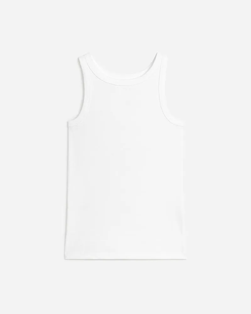 Arket Geripptes Tanktop - Weiß Weiß