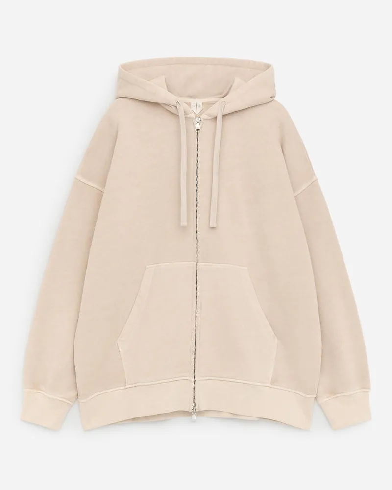 Arket Kapuzenpullover Mit Reißverschluss -Beige Beige
