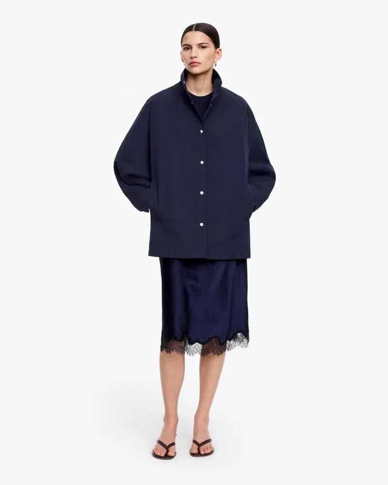 Arket Shell-Jacke Mit Oversize-Passform -Blau Blau