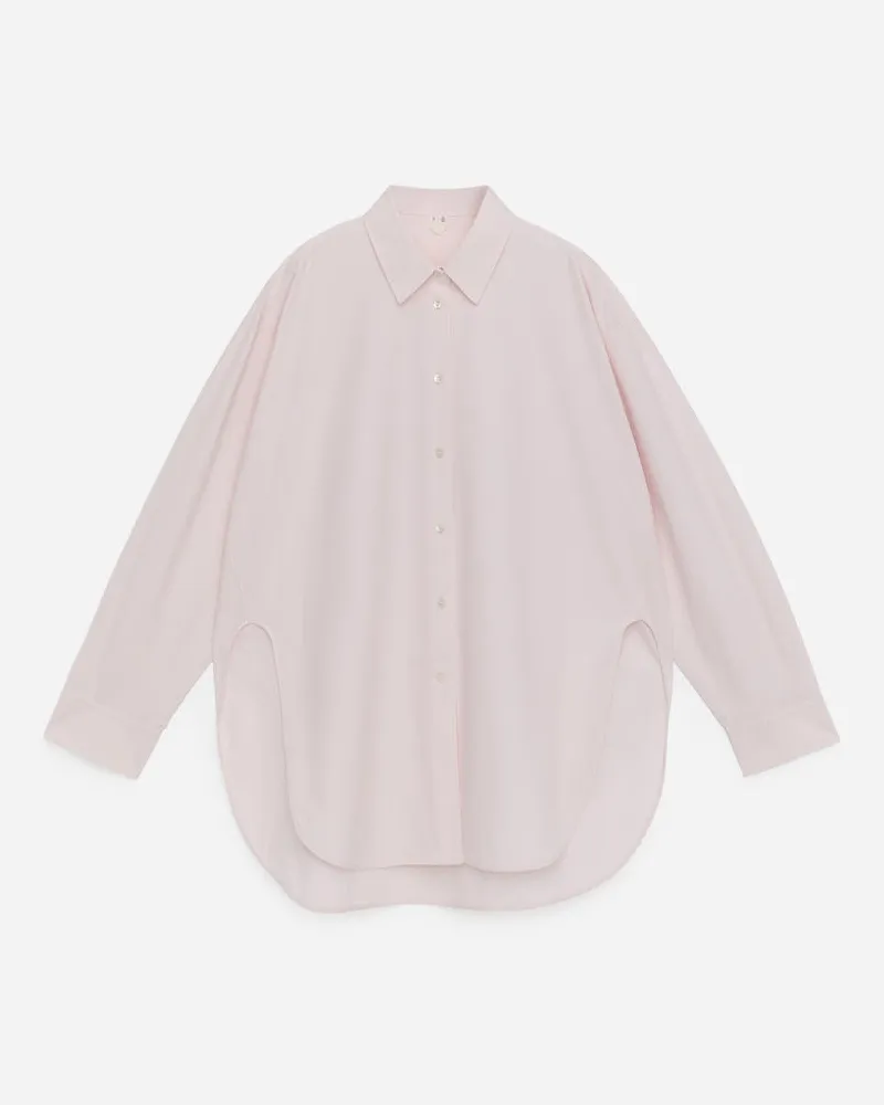 Arket Hemd Mit Abgerundetem Saum Und Schlitz -Rosa Rosa