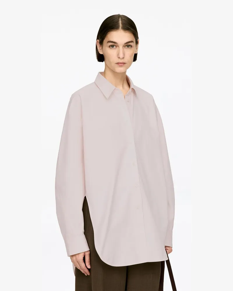 Arket Hemd Mit Abgerundetem Saum Und Schlitz -Rosa Rosa