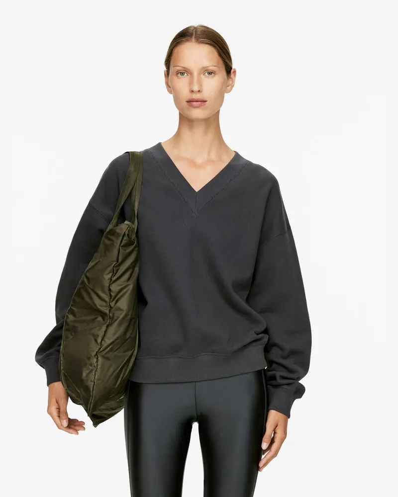 Arket Sweatshirt Mit V-Ausschnitt -Grau Grau