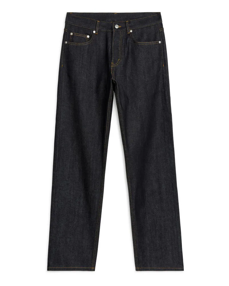 Arket Ocean Loose Straight Jeans Dunkelblau