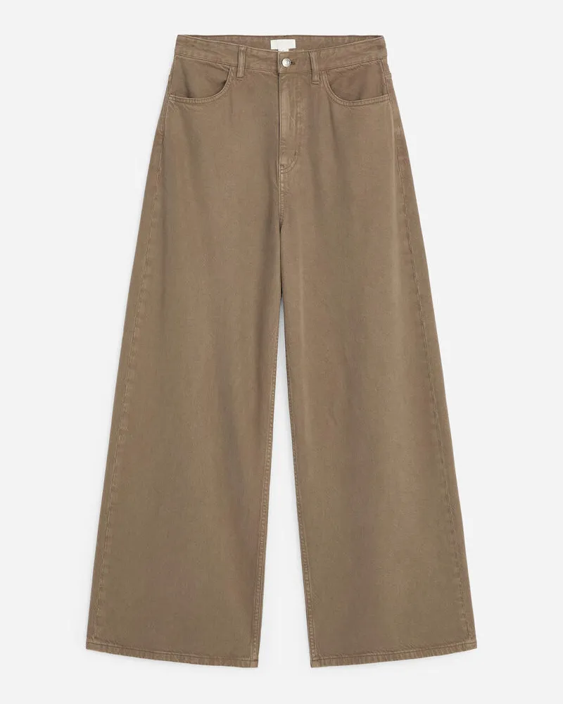 Arket Weite Hose -Braun Braun