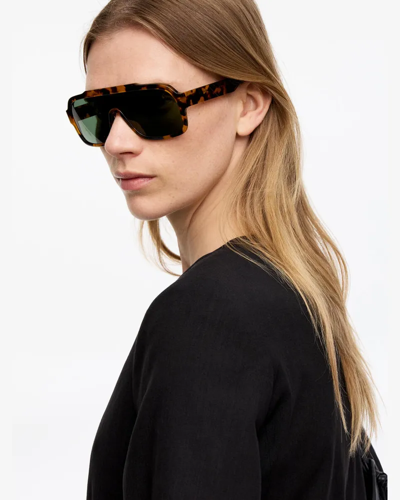 Arket Sonnenbrille Aspen Von Monokel -Braun Braun