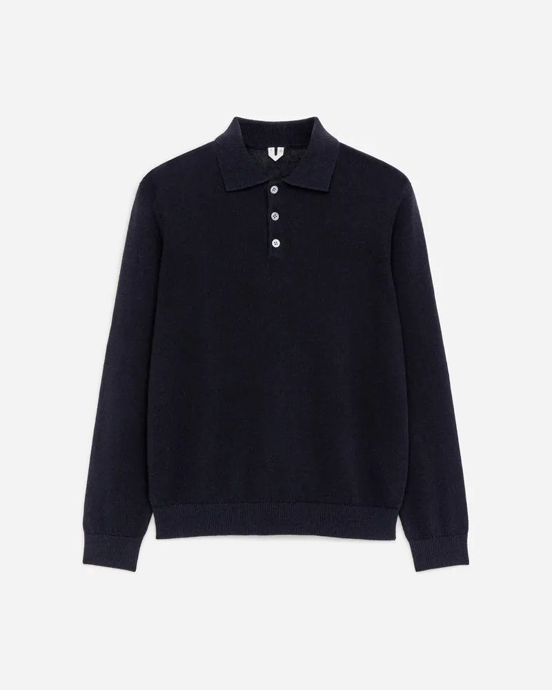 Arket Poloshirt Aus Leinenmischung -Blau Blau