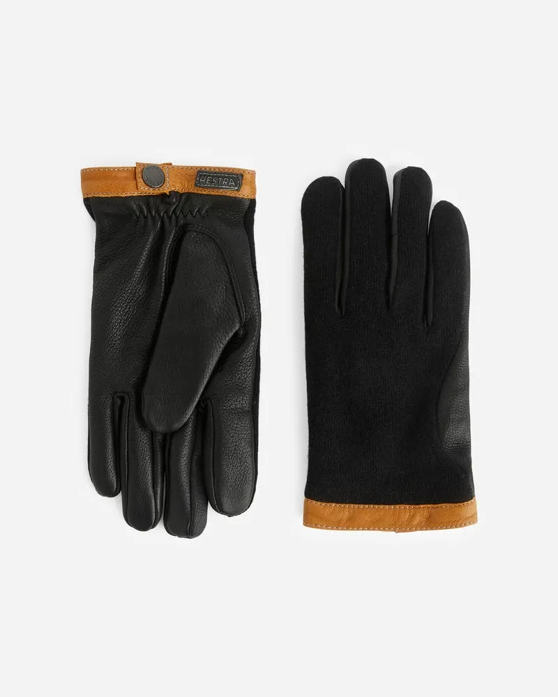 Arket Handschuhe Aus Hirschleder Von Hestra -Schwarz Schwarz