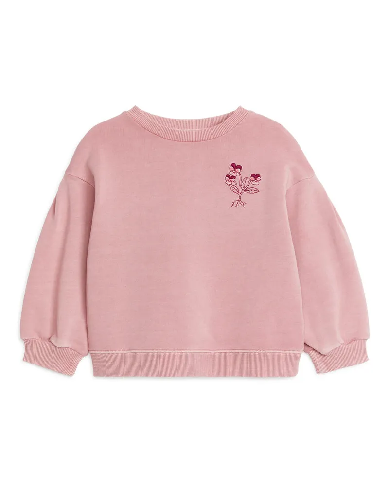Arket Sweatshirt Mit Stickerei -Rosa Rosa