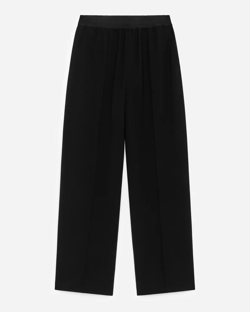 Arket Twill-Hose Mit Elastischem Bund -Schwarz Schwarz