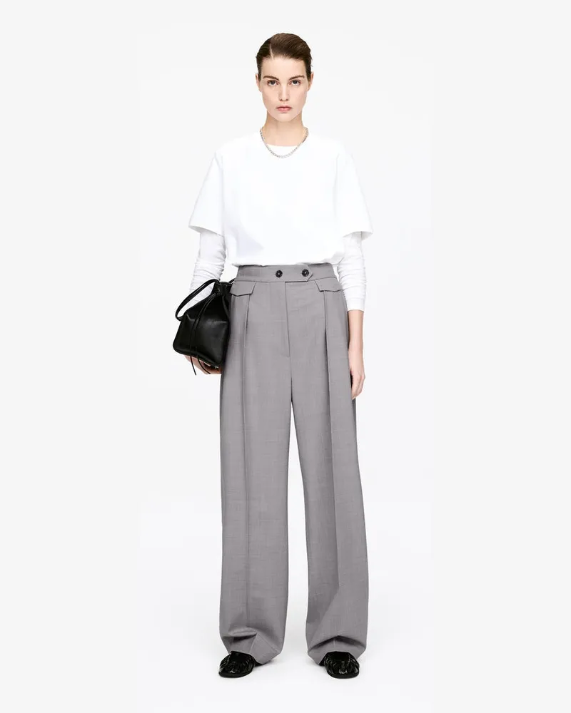 Arket Elegante Lockere Hose -Grau Grau
