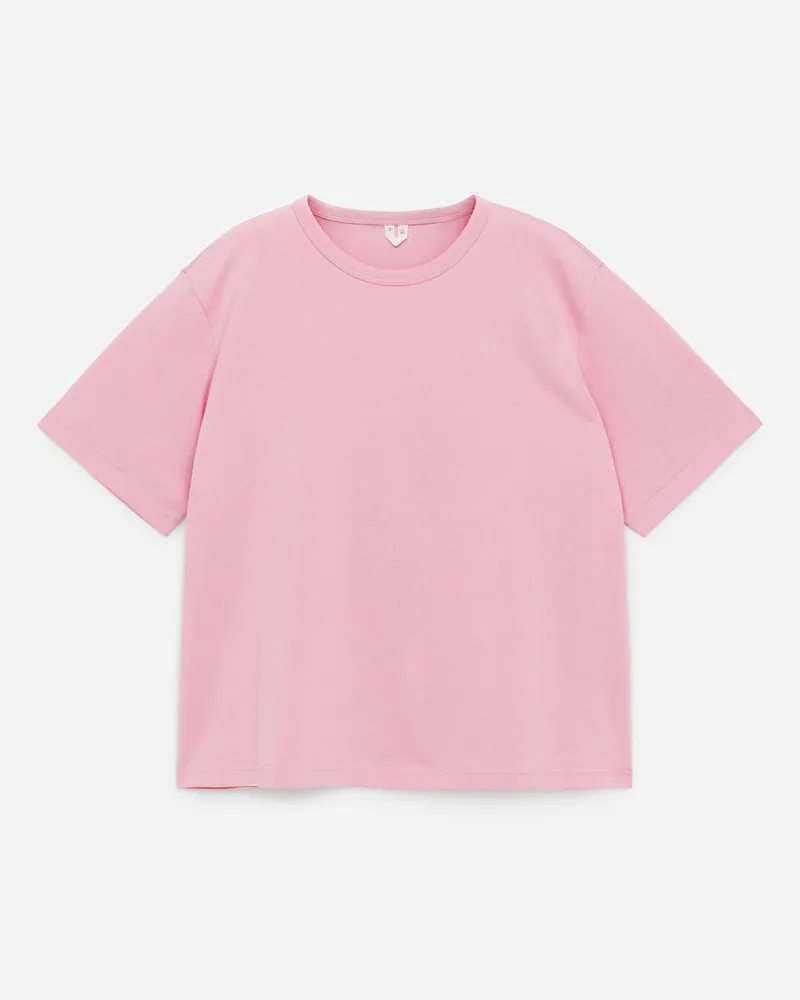 Arket Mittelschweres T-Shirt - Rosa Rosa