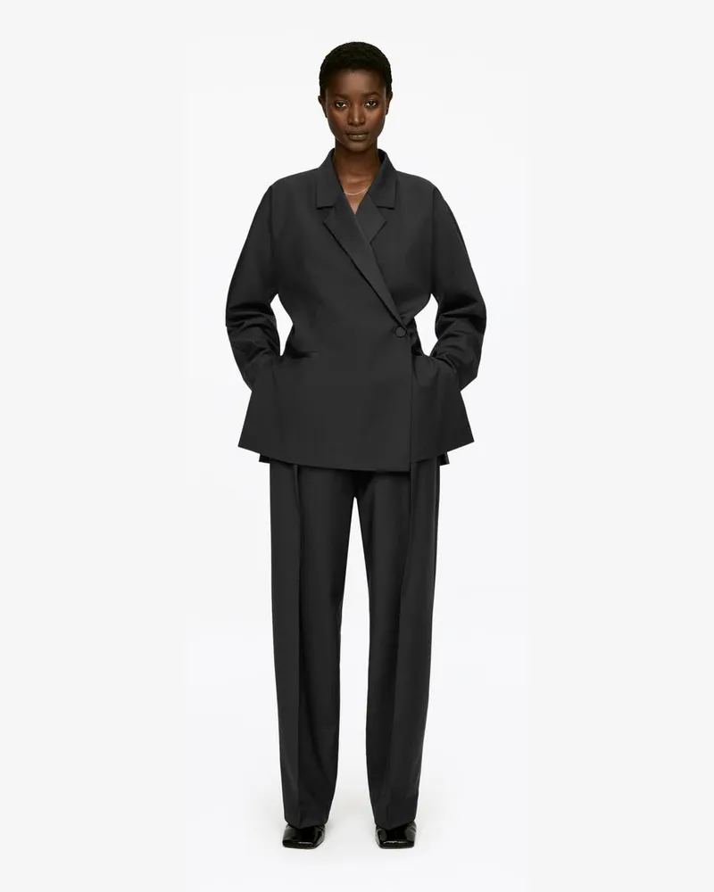 Arket Smokingjacke -Schwarz Schwarz