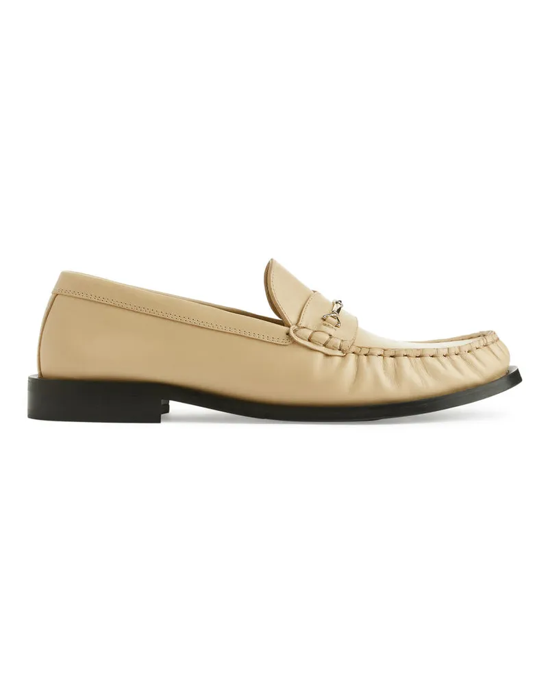 Arket Loafer aus Leder Beige