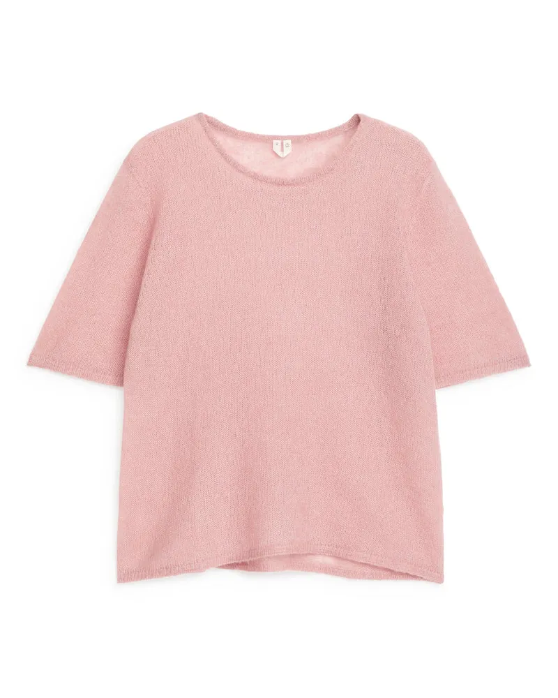 Arket Oberteil Aus Woll-Mohair-Mischung -Rosa Rosa
