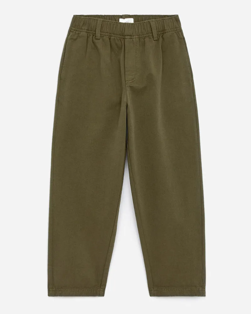 Arket Baumwoll-Chino Mit Schmal Zulaufendem Bein -Grün Grün