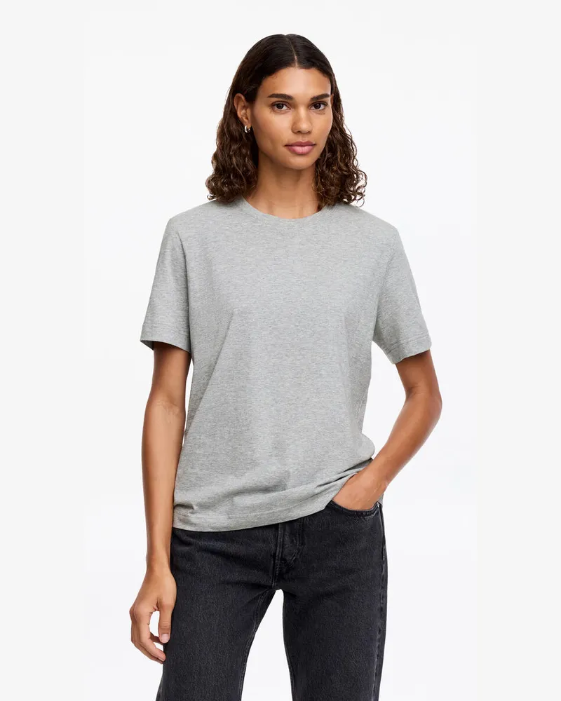 Arket Signature-T-Shirt -Grau Grau
