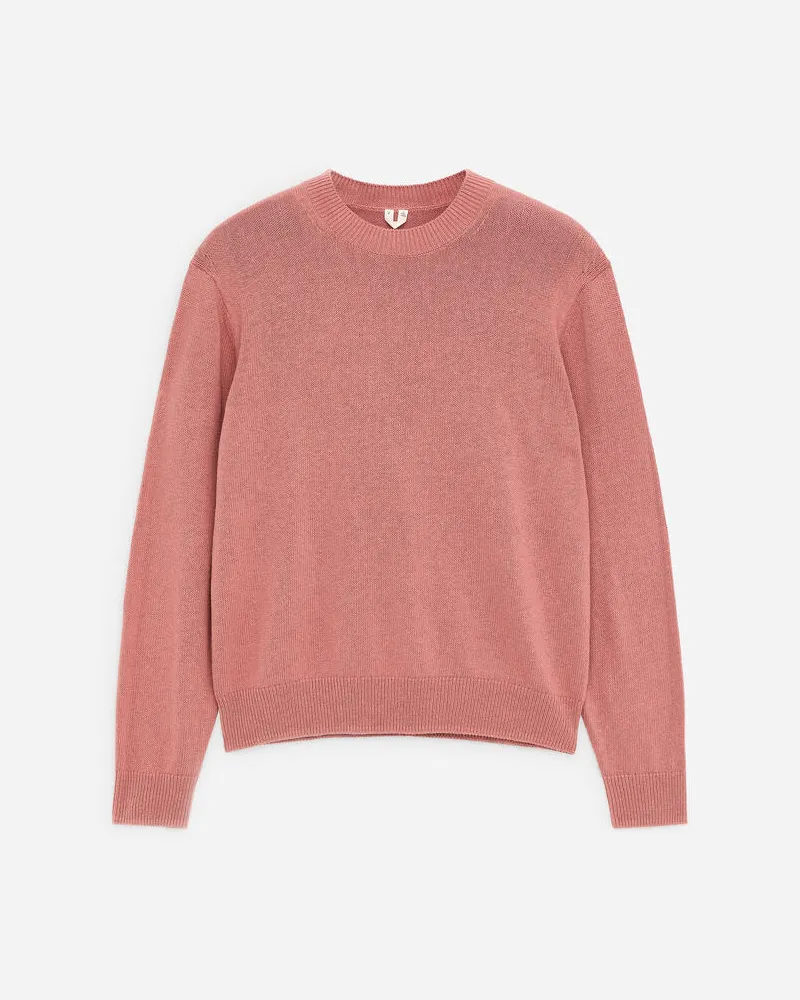 Arket Pullover Aus Leinen Und Baumwolle -Rosa Rosa