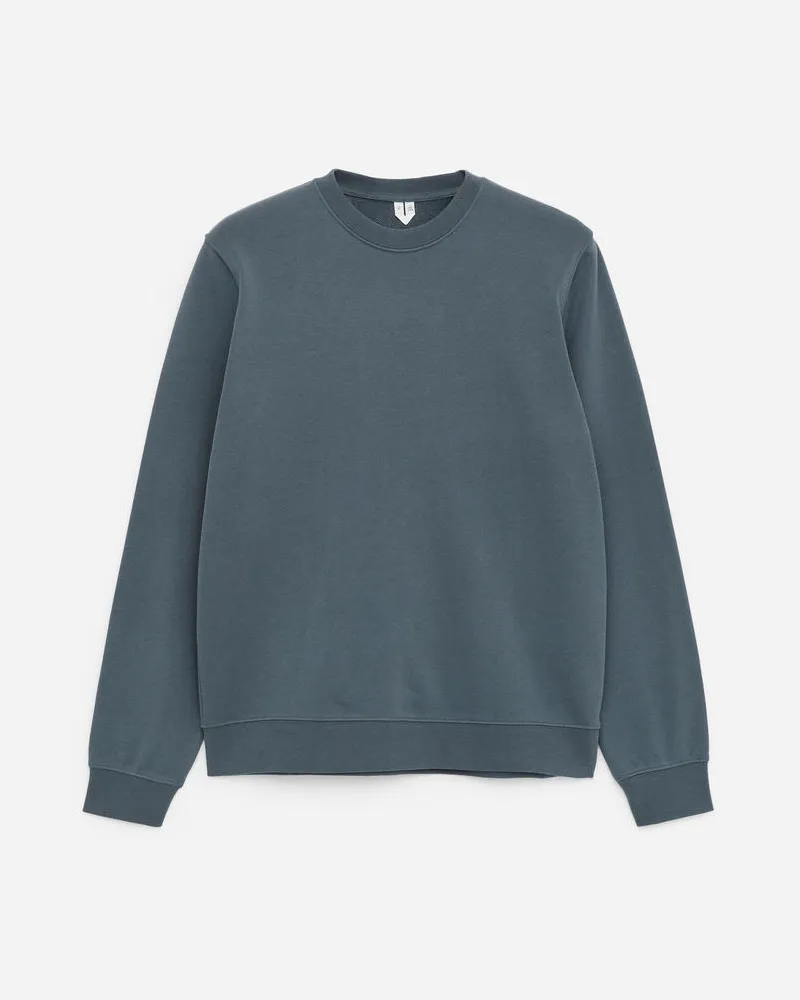 Arket Mittelschweres Sweatshirt - Grün Dunkelgrün