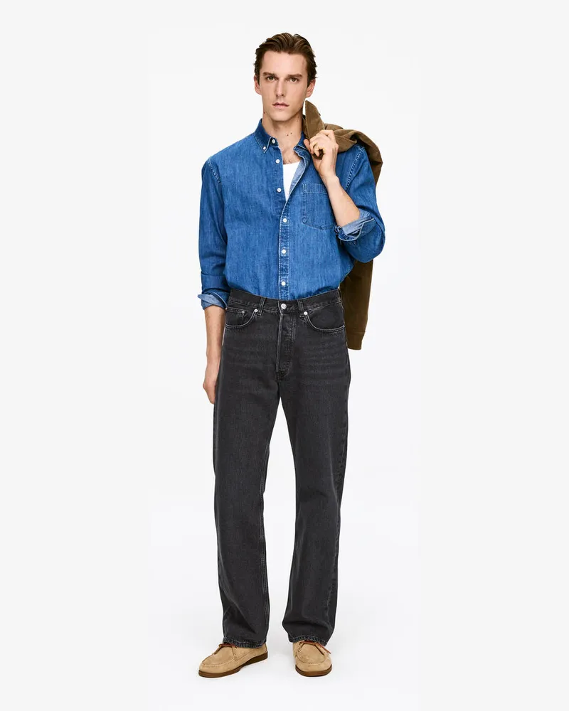 Arket CANYON Bootcut-Jeans Mit Normaler Passform -Schwarz Schwarz