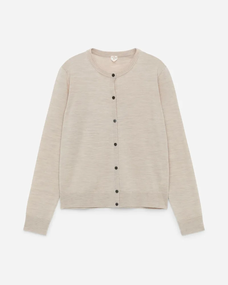 Arket Strickjacke Aus Merinowolle -Beige Beige